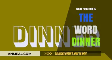Understanding the Role and Function of the Word 'Dinner' in Language