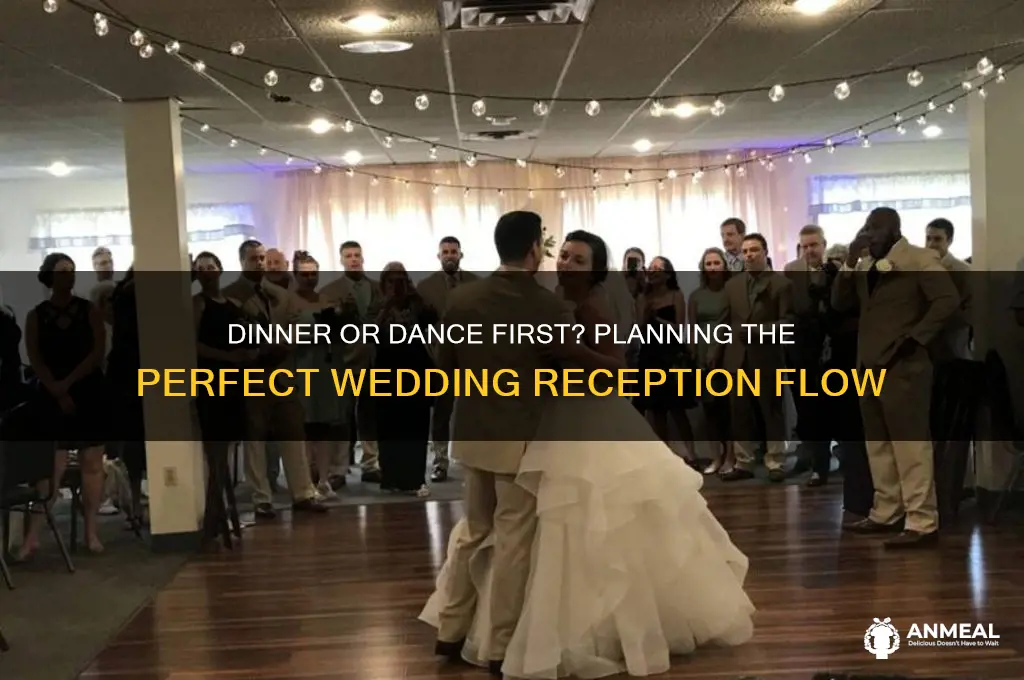 what goes first dinner or first dance