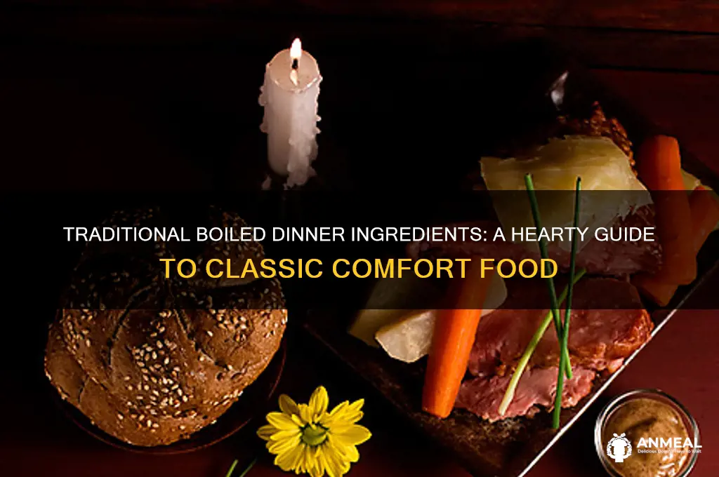 what goes in a boiled dinner