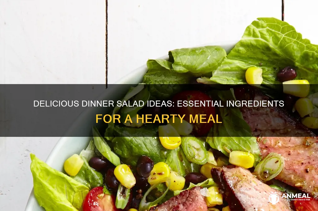 what goes in a salad for dinner