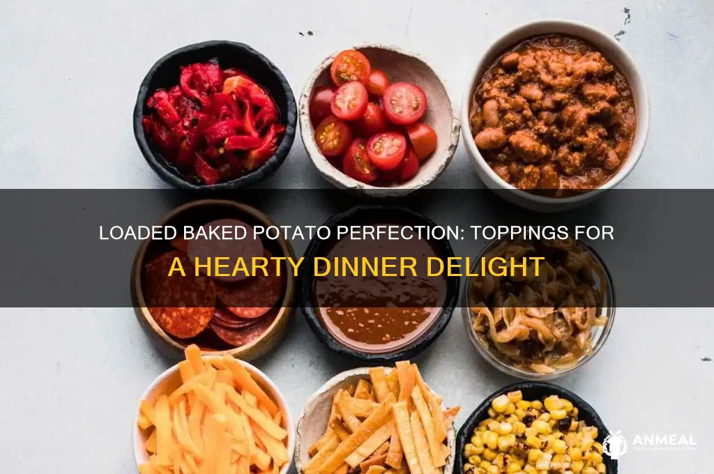 what goes on a loaded baked potato for dinner