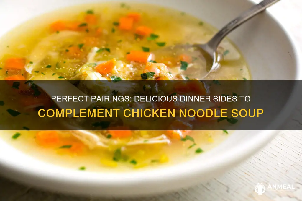 what goes well with chicken noodle soup for dinner