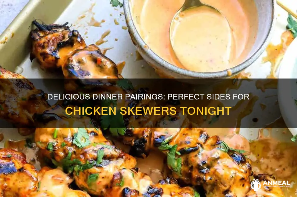 what goes well with chicken skewers for dinner