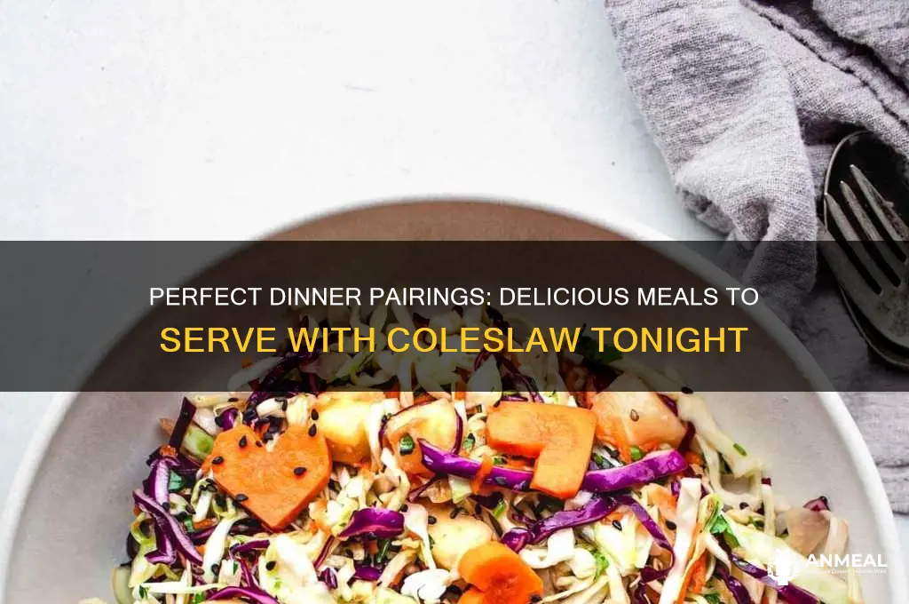 what goes well with coleslaw for dinner