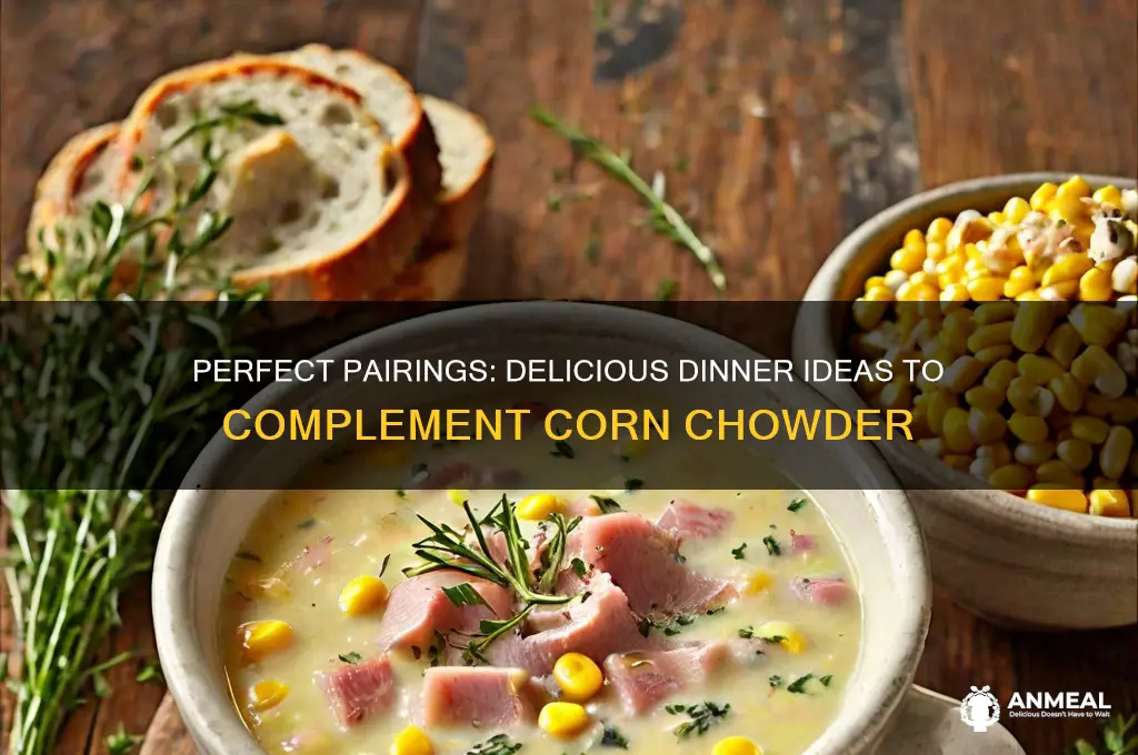 what goes well with corn chowder for dinner