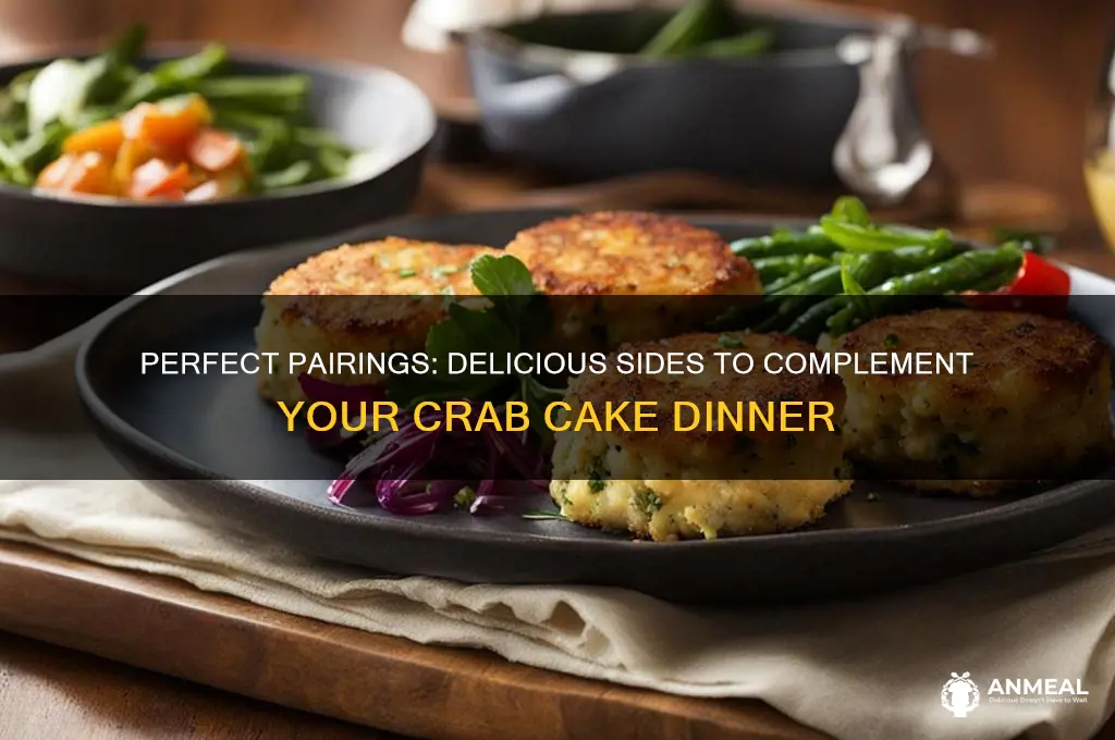 what goes well with crab cakes for dinner