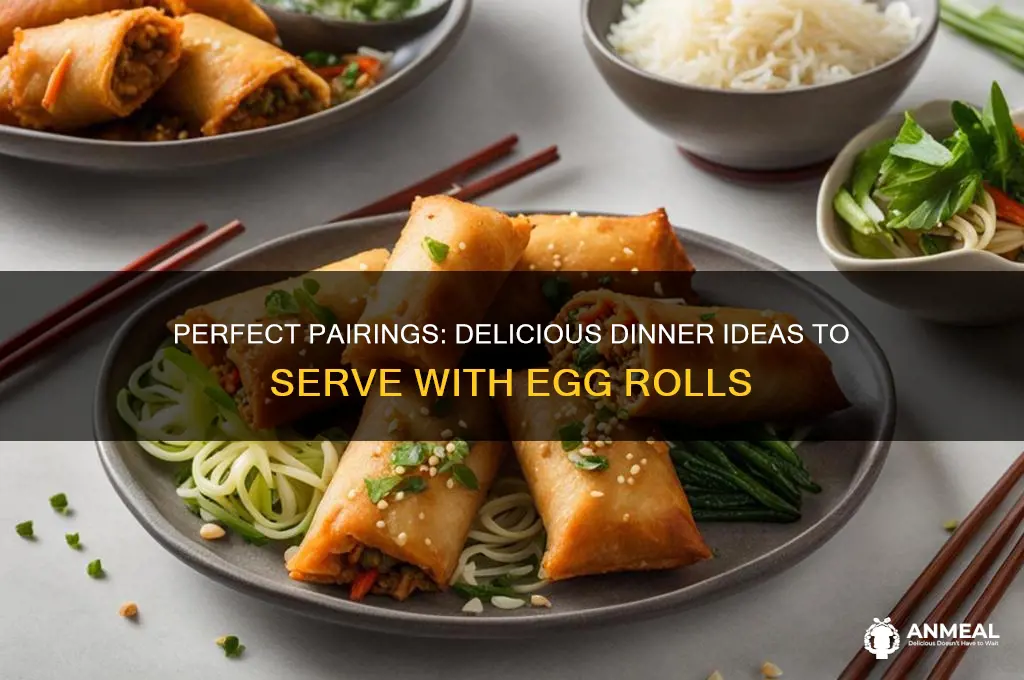 what goes well with egg rolls for dinner