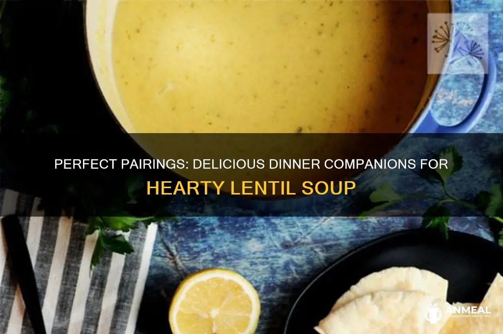 what goes well with lentil soup for dinner