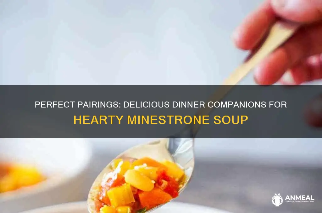 what goes well with minestrone soup for dinner