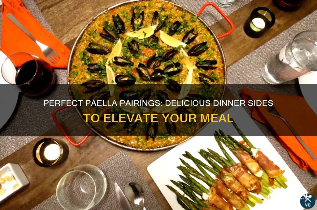 what goes well with paella for dinner
