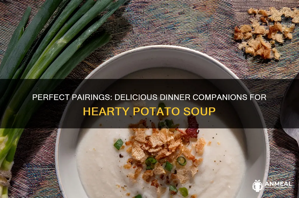 what goes well with potato soup for dinner