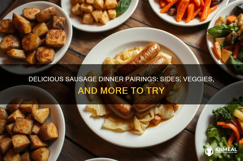 what goes well with sausages for dinner