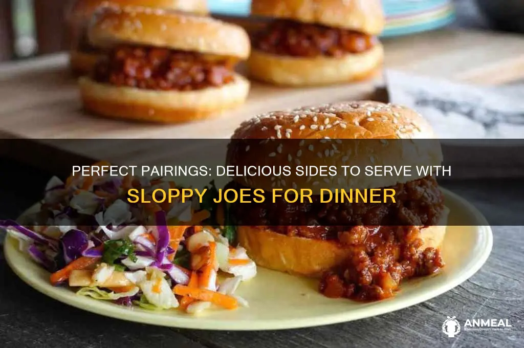 what goes well with sloppy joes for dinner