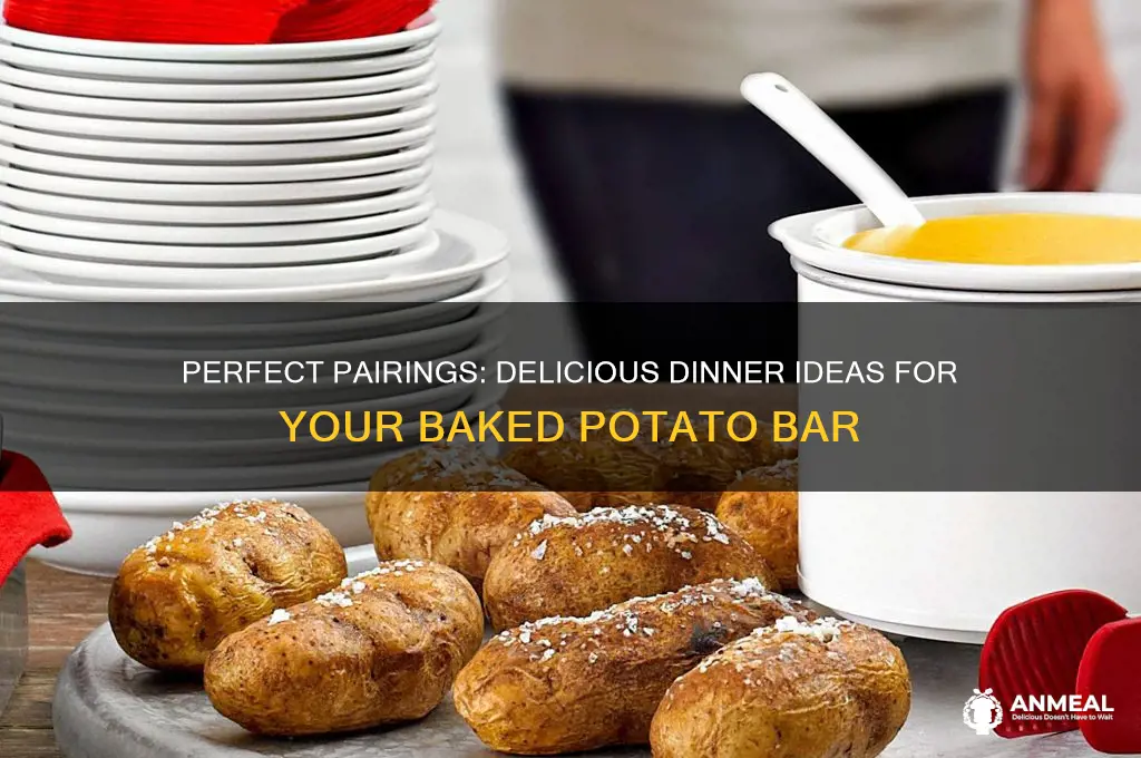 what goes with a baked potato bar for dinner