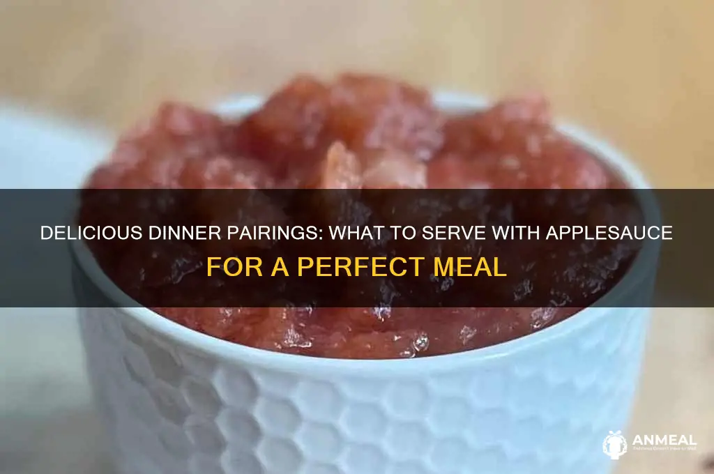 what goes with applesauce for dinner