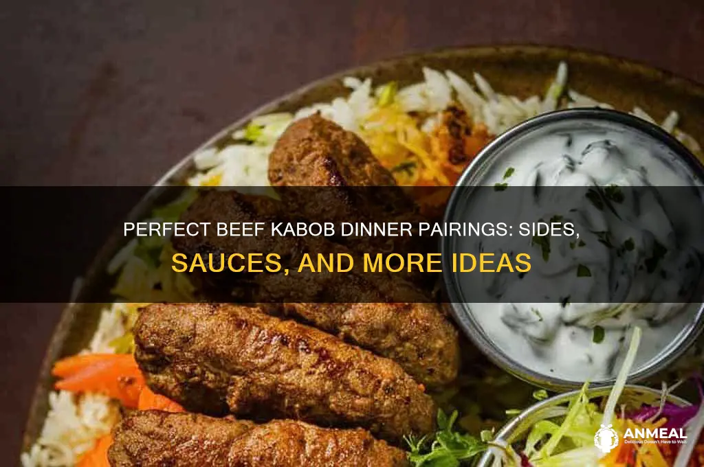 what goes with beef kabobs for dinner