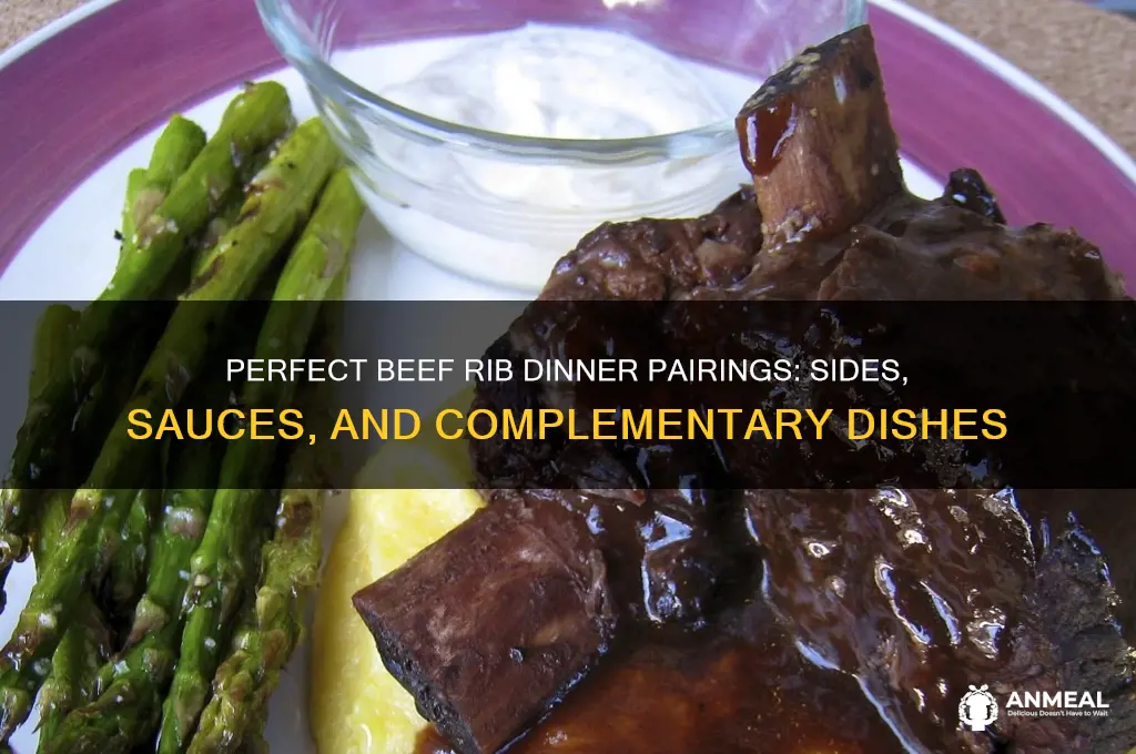 what goes with beef ribs for dinner
