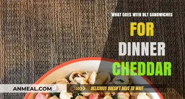 Perfect Pairings: Cheddar Cheese and BLT Sandwiches for a Delicious Dinner