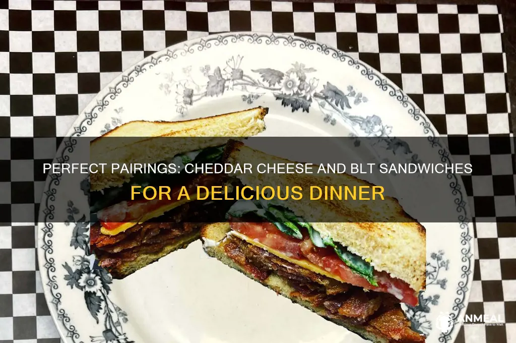 what goes with blt sandwiches for dinner cheddar