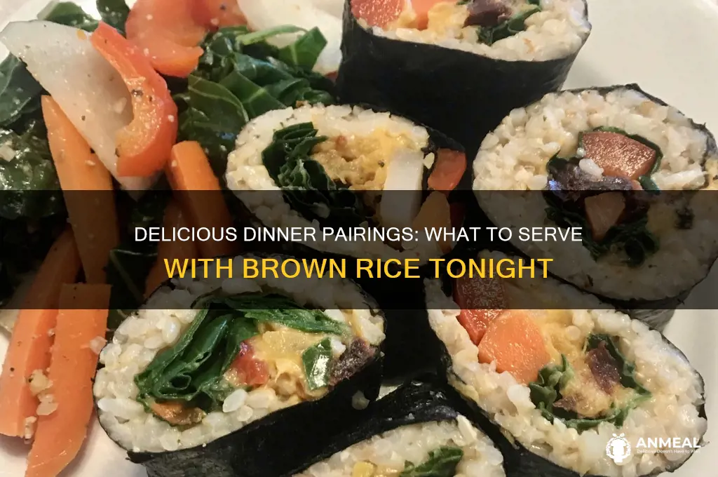 what goes with brown rice for dinner