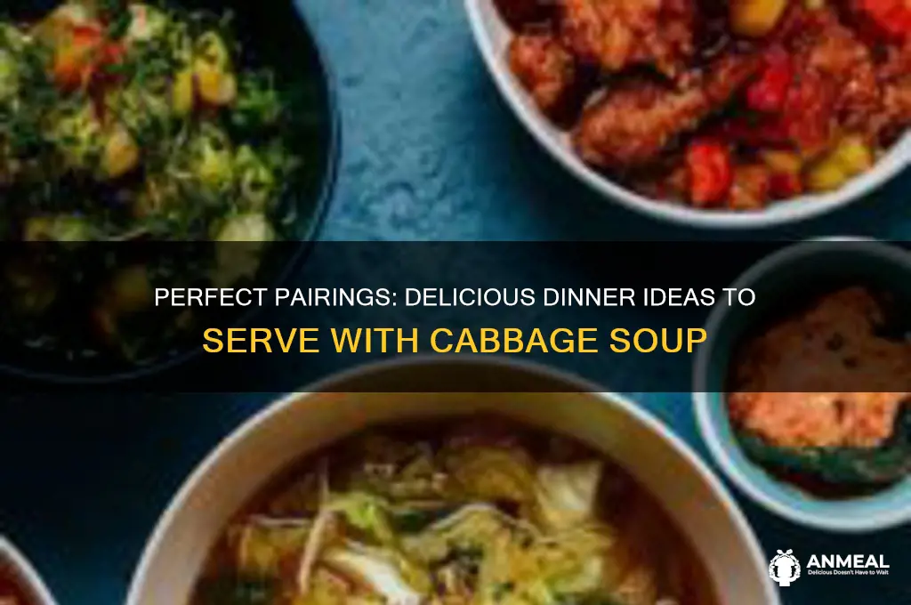 what goes with cabbage soup for dinner