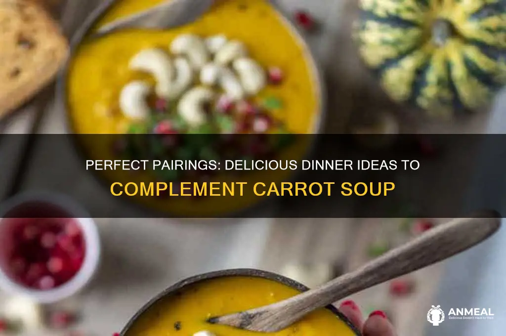 what goes with carrot soup for dinner