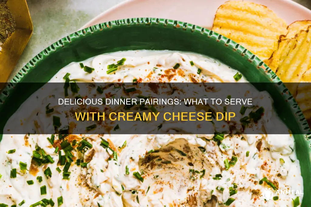 what goes with cheese dip for dinner