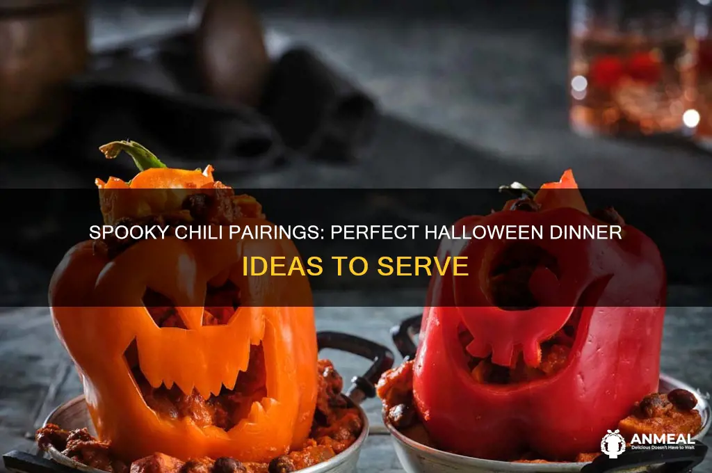 what goes with chili halloween dinner