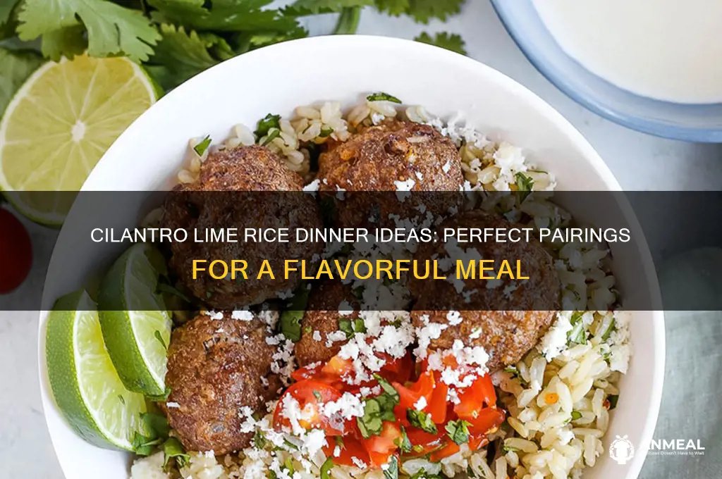 what goes with cilantro lime rice for dinner