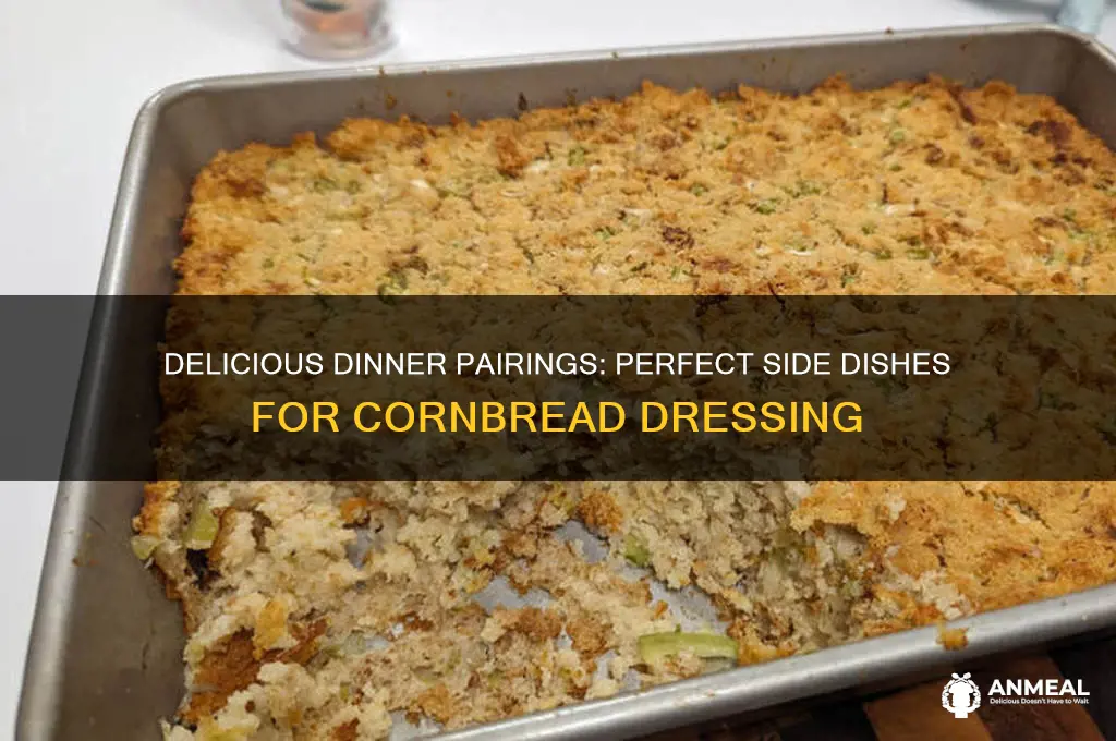 what goes with cornbread dressing for dinner