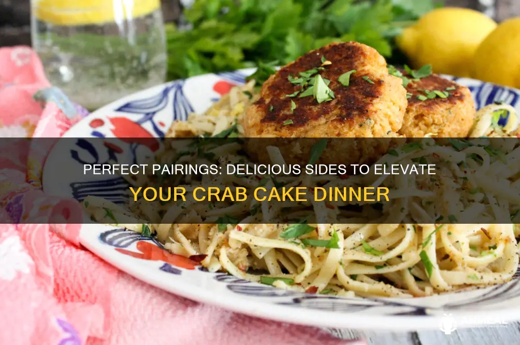 what goes with crab cake dinner