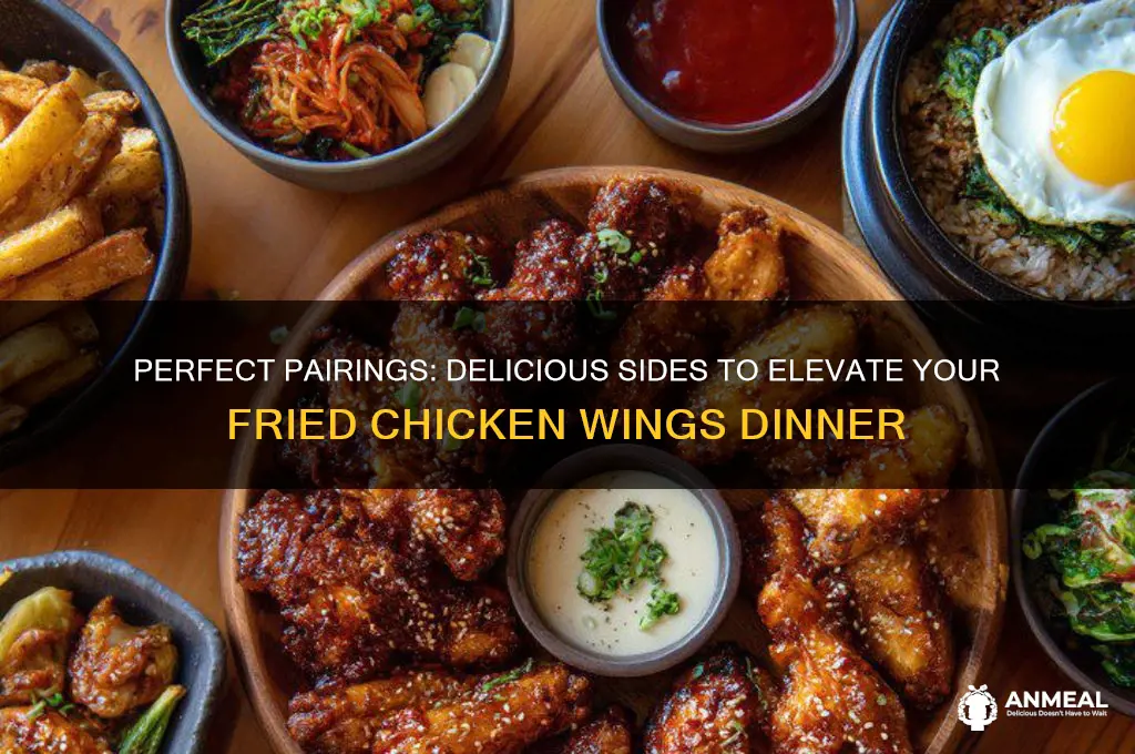 what goes with fried chicken wings for dinner
