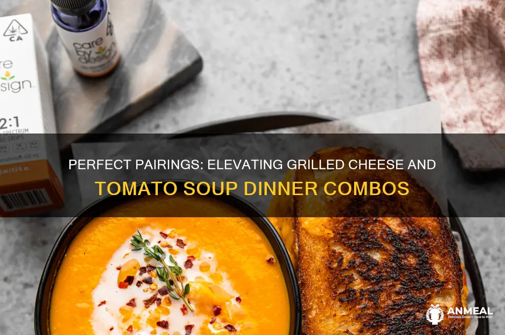 what goes with grilled cheese and tomato soup for dinner