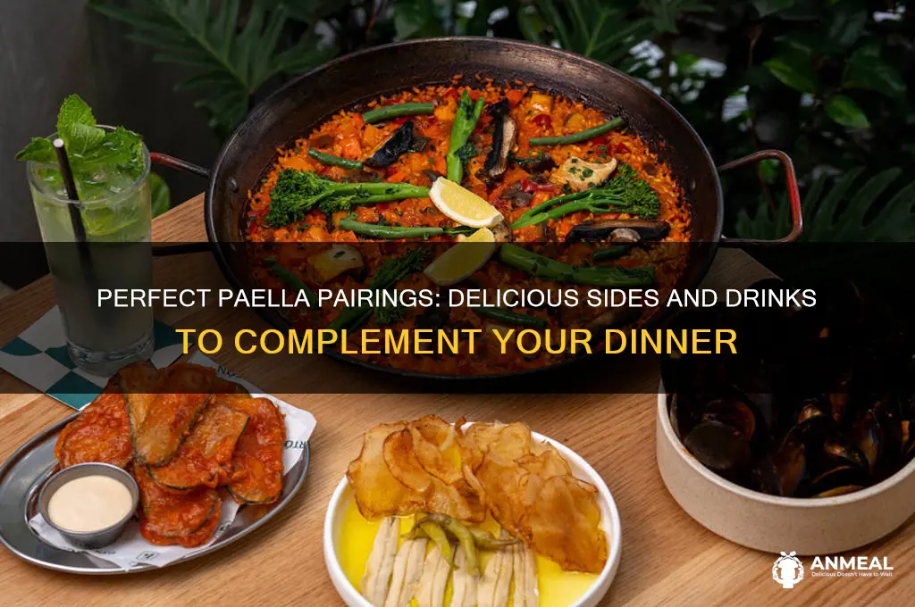 what goes with paella dinner