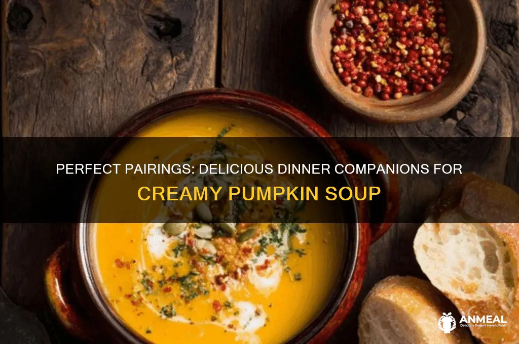 what goes with pumpkin soup for dinner