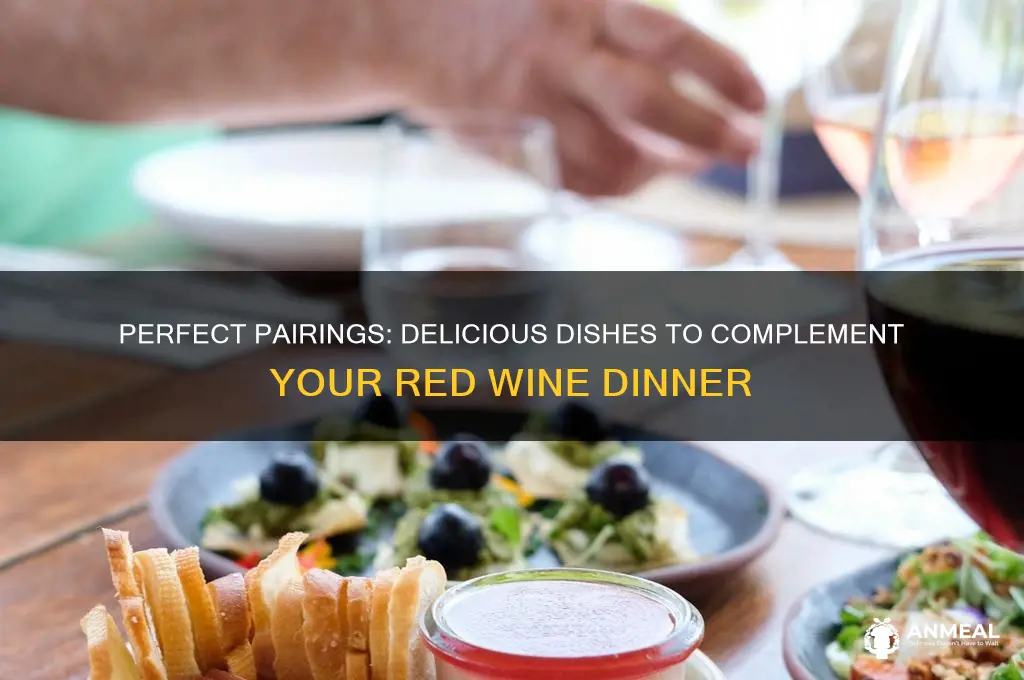 what goes with red wine dinner