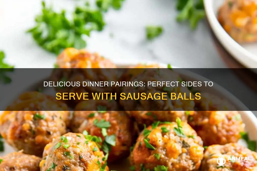 what goes with sausage balls for dinner
