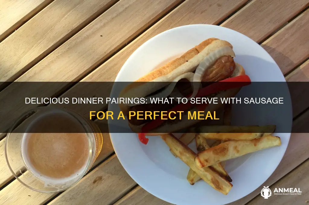 what goes with sausage for dinner