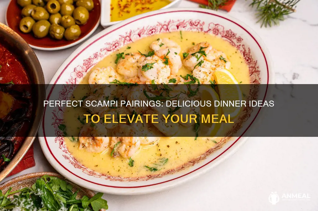 what goes with scampi for dinner