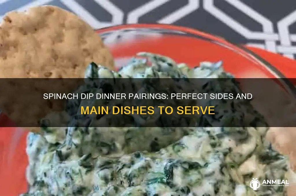 what goes with spinach dip for dinner