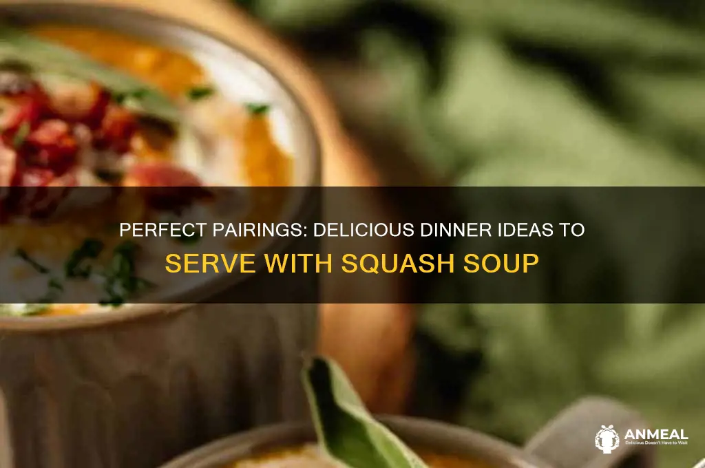 what goes with squash soup for dinner