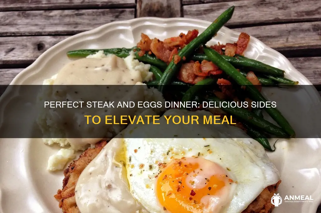 what goes with steak and eggs for dinner