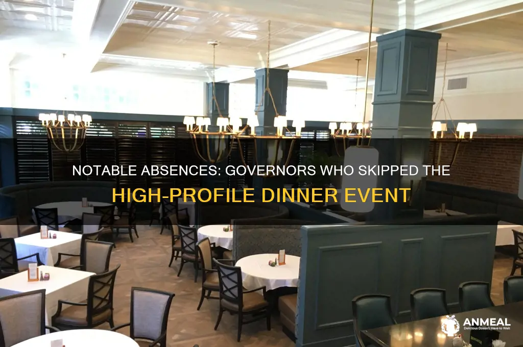 what governors did not attend the dinner