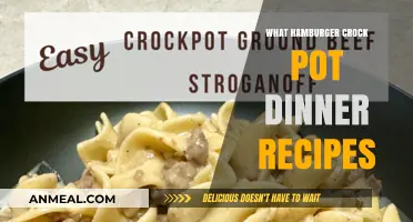 Easy Hamburger Crock Pot Dinner Recipes for Busy Weeknights