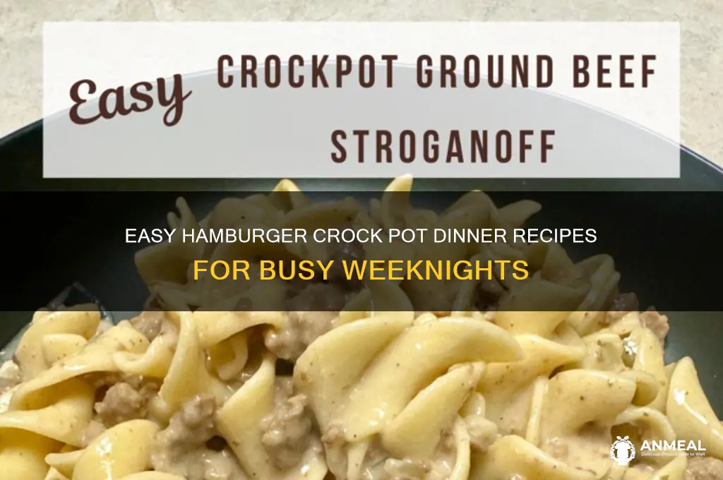 what hamburger crock pot dinner recipes