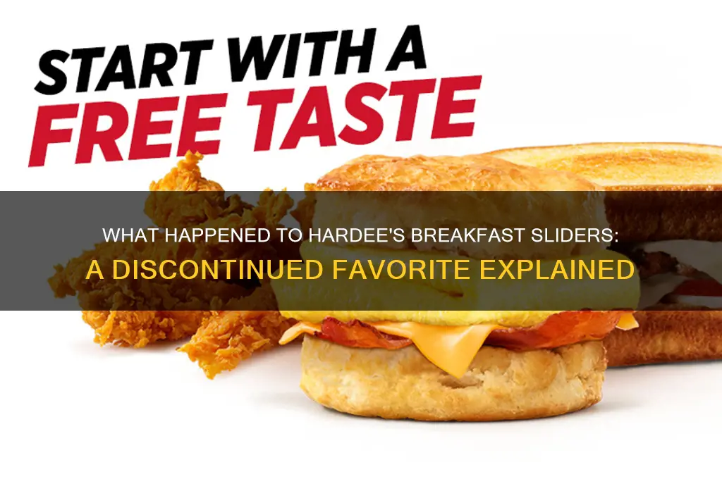 what happenbed to hardees breakfast slider
