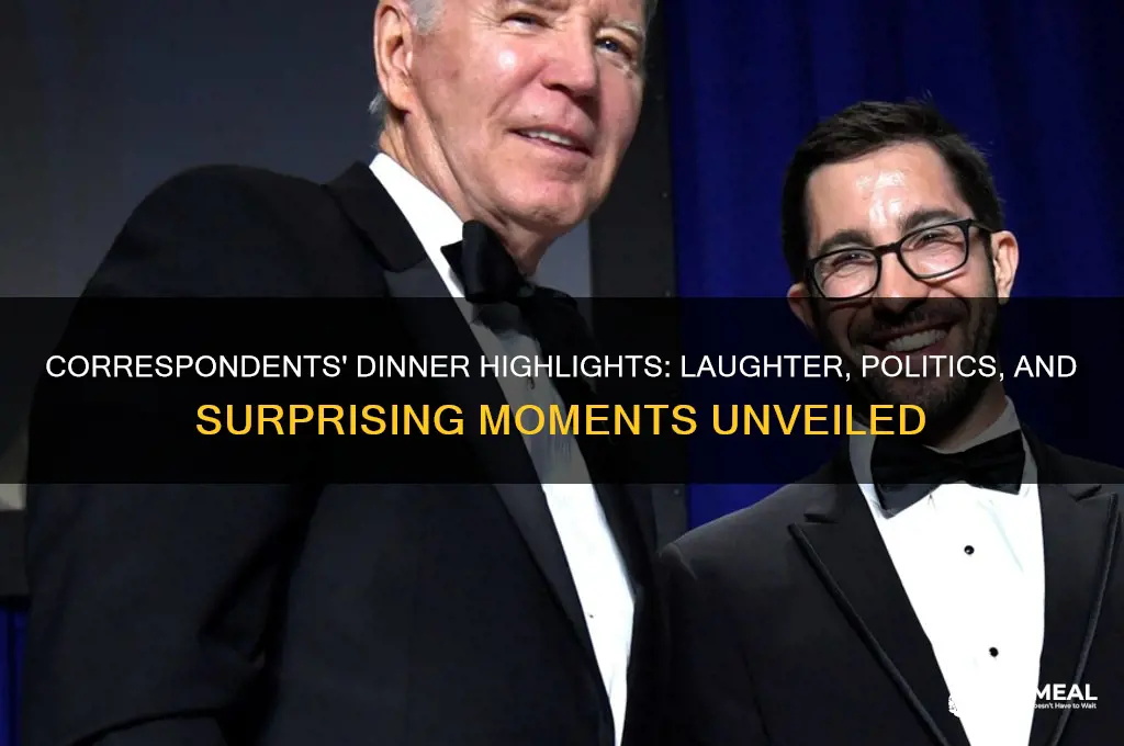 what happened at the correspondents dinner last night