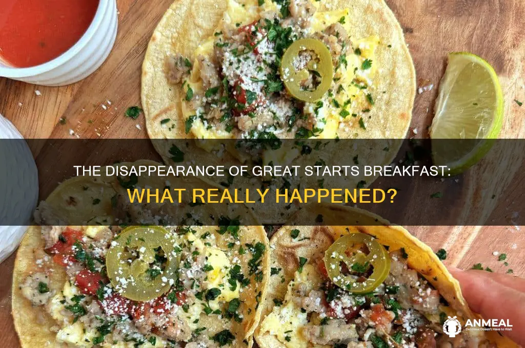 what happened to great starts breakfast