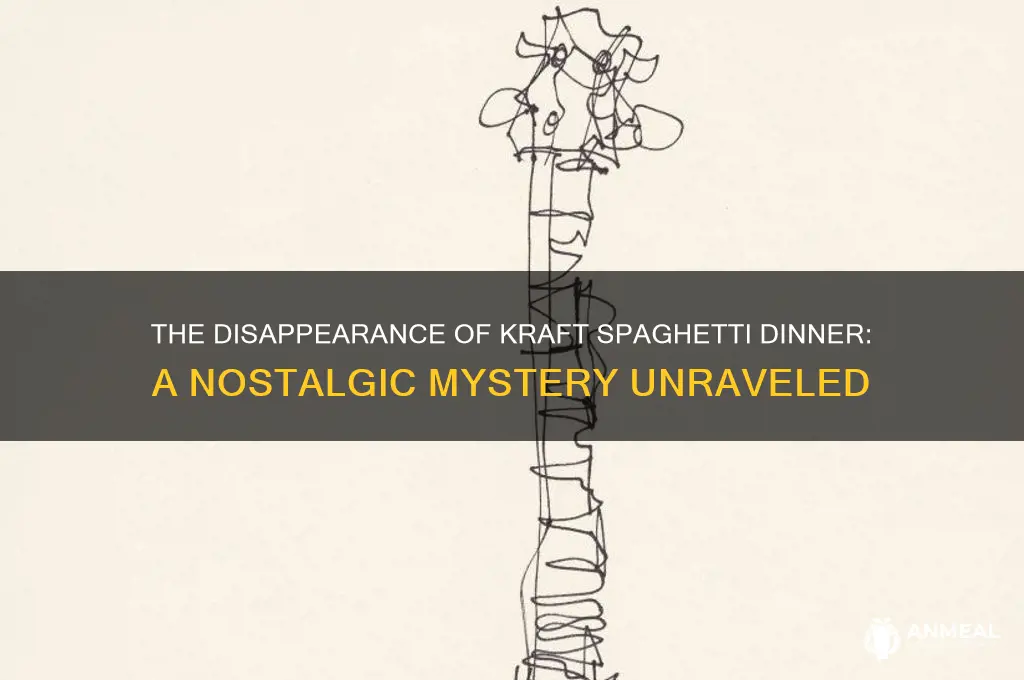 what happened to kraft spaghetti dinner
