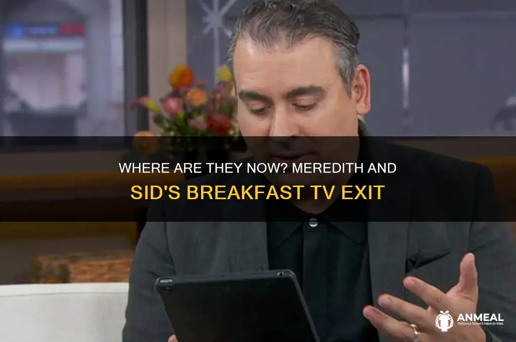 what happened to meredith and sid from breakfast television